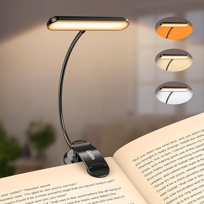 Rechargeable Book Light for Reading in Bed