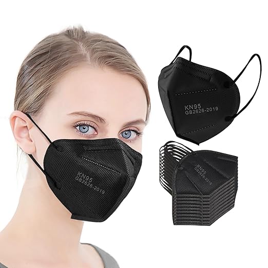 Face Mask Black 5 Layer Cup