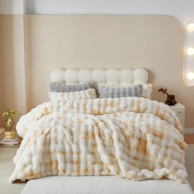 Plush Fuzzy Minky Bedding Set